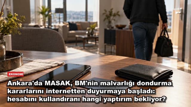 Ankara'da MASAK, BM'nin malvarlığı dondurma kararlarını internetten duyurmaya başladı: hesabını kullandıranı hangi yaptırım bekliyor?
