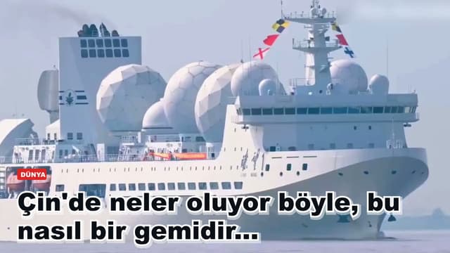 Çin'de neler oluyor böyle, bu nasıl bir gemidir...
