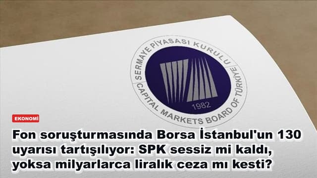 Fon soruşturmasında Borsa İstanbul'un 130 uyarısı tartışılıyor: SPK sessiz mi kaldı, yoksa milyarlarca liralık ceza mı kesti?