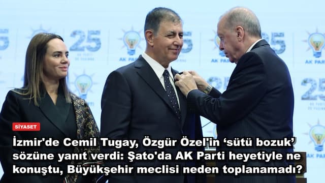İzmir'de Cemil Tugay, Özgür Özel'in ‘sütü bozuk’ sözüne yanıt verdi: Şato'da AK Parti heyetiyle ne konuştu, Büyükşehir meclisi neden toplanamadı?
