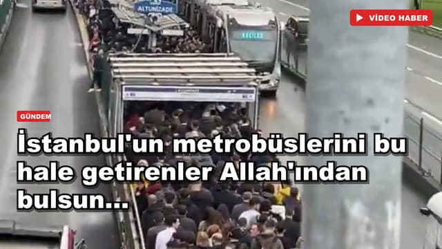 İstanbul'un metrobüslerini bu hale getirenler Allah'ından bulsun...