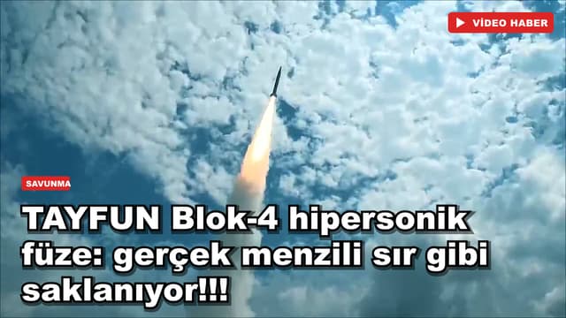 TAYFUN Blok-4 hipersonik füze: gerçek menzili sır gibi saklanıyor!!!