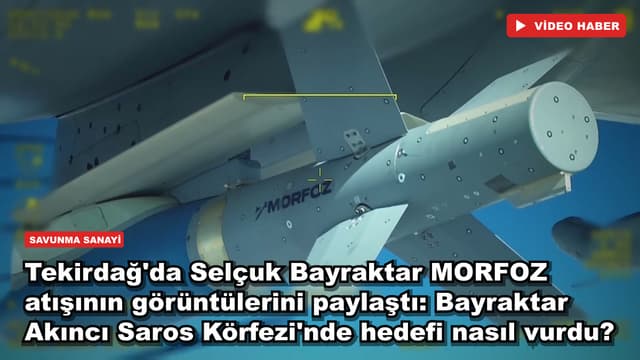 Tekirdağ'da Selçuk Bayraktar MORFOZ atışının görüntülerini paylaştı: Bayraktar Akıncı Saros Körfezi'nde hedefi nasıl vurdu?