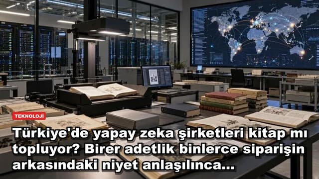 Türkiye'de yapay zeka şirketleri kitap mı topluyor? Birer adetlik binlerce siparişin arkasındaki niyet anlaşılınca...