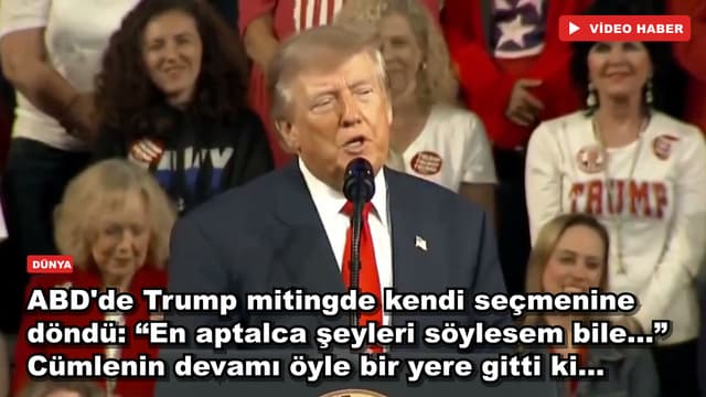 ABD'de Trump mitingde kendi seçmenine döndü: “En aptalca şeyleri söylesem bile...” Cümlenin devamı öyle bir yere gitti ki...