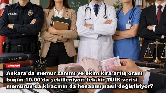 Ankara'da memur zammı ve ekim kira artış oranı bugün 10.00'da şekilleniyor: tek bir TÜİK verisi memurun da kiracının da hesabını nasıl değiştiriyor?