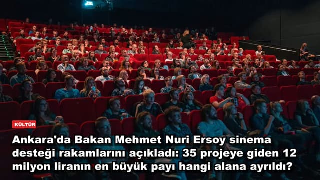Ankara'da Bakan Mehmet Nuri Ersoy sinema desteği rakamlarını açıkladı: 35 projeye giden 12 milyon liranın en büyük payı hangi alana ayrıldı?