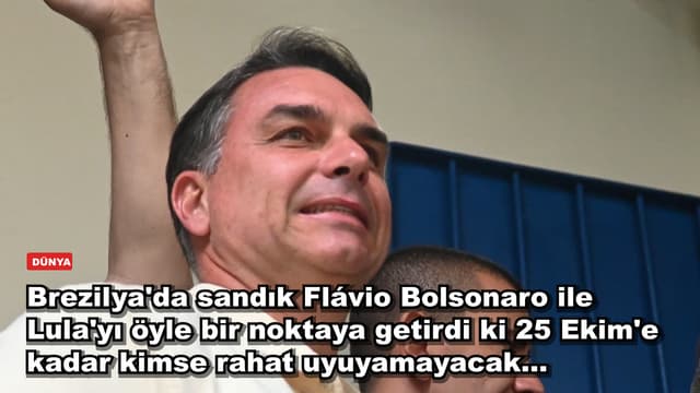 Brezilya'da sandık Flávio Bolsonaro ile Lula'yı öyle bir noktaya getirdi ki 25 Ekim'e kadar kimse rahat uyuyamayacak...
