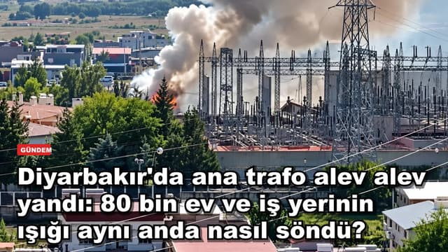 Diyarbakır'da ana trafo alev alev yandı: 80 bin ev ve iş yerinin ışığı aynı anda nasıl söndü?