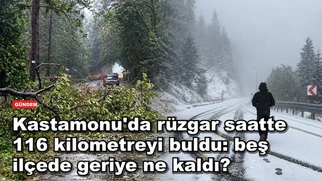 Kastamonu'da rüzgar saatte 116 kilometreyi buldu: beş ilçede geriye ne kaldı?