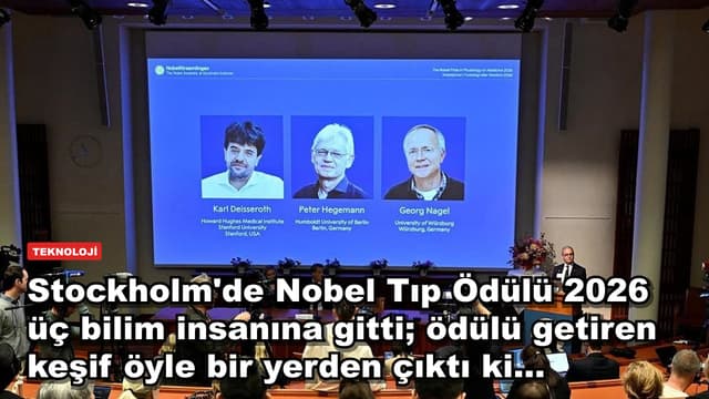 Stockholm'de Nobel Tıp Ödülü 2026 üç bilim insanına gitti; ödülü getiren keşif öyle bir yerden çıktı ki...