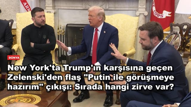 New York'ta Trump'ın karşısına geçen Zelenski'den flaş "Putin ile görüşmeye hazırım" çıkışı: Sırada hangi zirve var?