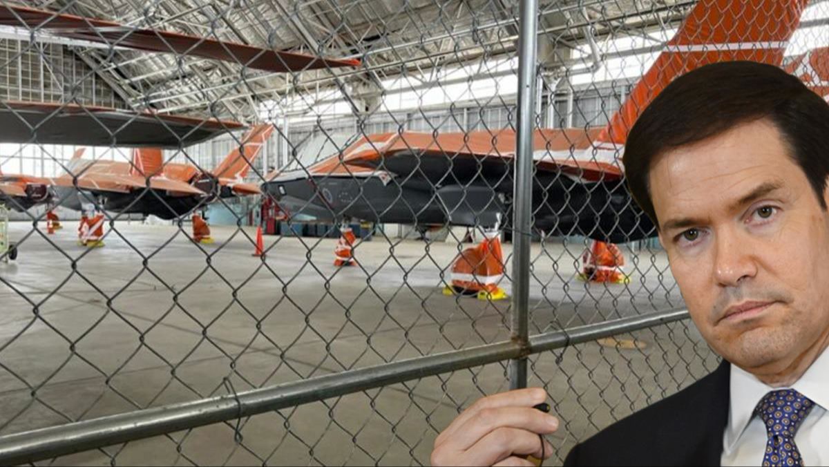 ABD'de hangarda “derin uykuda” bekleyen Türk F-35'leri görüntülendi, Rubio Atina'da öyle bir şey söyledi ki
