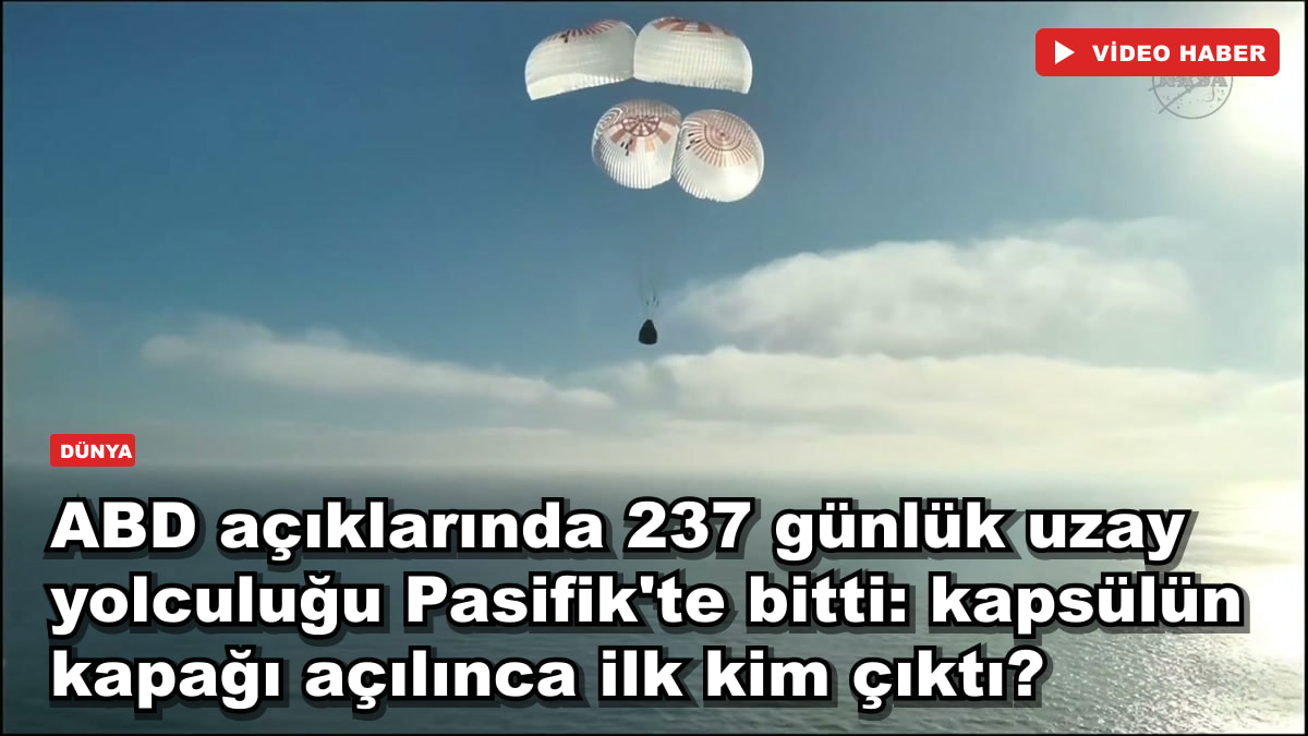 ABD açıklarında 237 günlük uzay yolculuğu Pasifik'te bitti: kapsülün kapağı açılınca ilk kim çıktı?