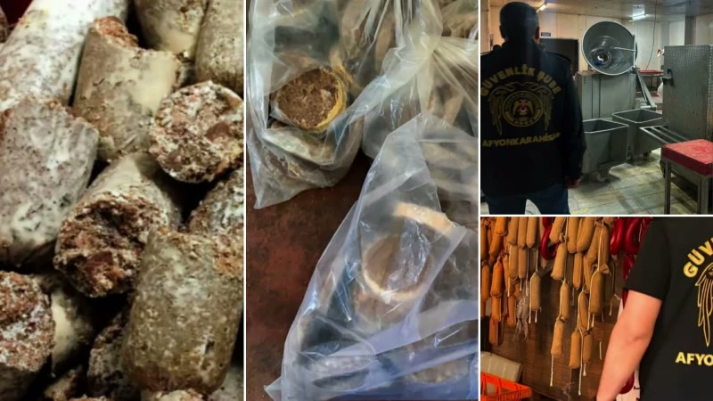 Afyonkarahisar'da sosyal medya mutfağına baskın: 3,5 tonu aşkın sucuk, kavurma ve peynire neden el konuldu?