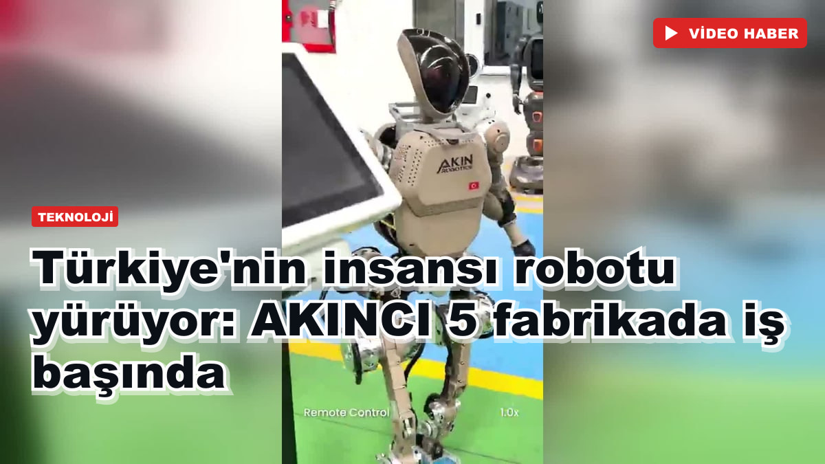 Türkiye'nin insansı robotu yürüyor: AKINCI 5 fabrikada iş başında