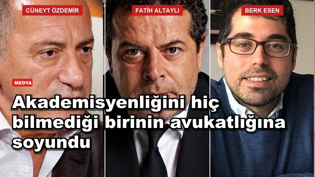 Fatih Altaylı akademisyenliğini hiç bilmediği birinin avukatlığına soyundu