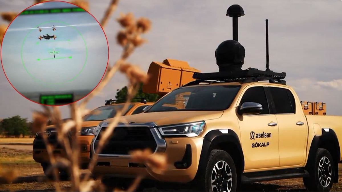 Ankara'dan ASELSAN'ın avcı dronu GÖKALP hedef dronun peşine takıldı, İHA önleme testinde havada öyle bir şey o