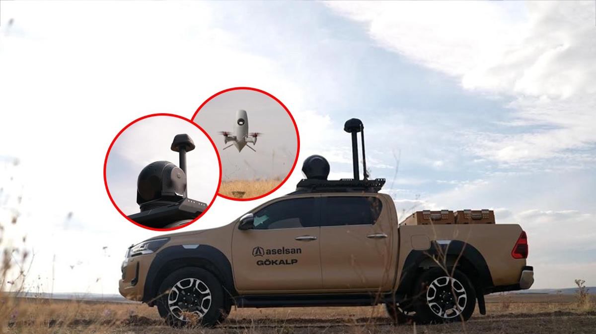 Ankara'dan ASELSAN'ın avcı dronu GÖKALP hedef dronun peşine takıldı, İHA önleme testinde havada öyle bir şey o