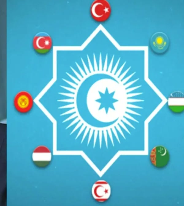 Türk Devletleri Teşkilatı sembolü ve üye ülkelerin bayrakları
