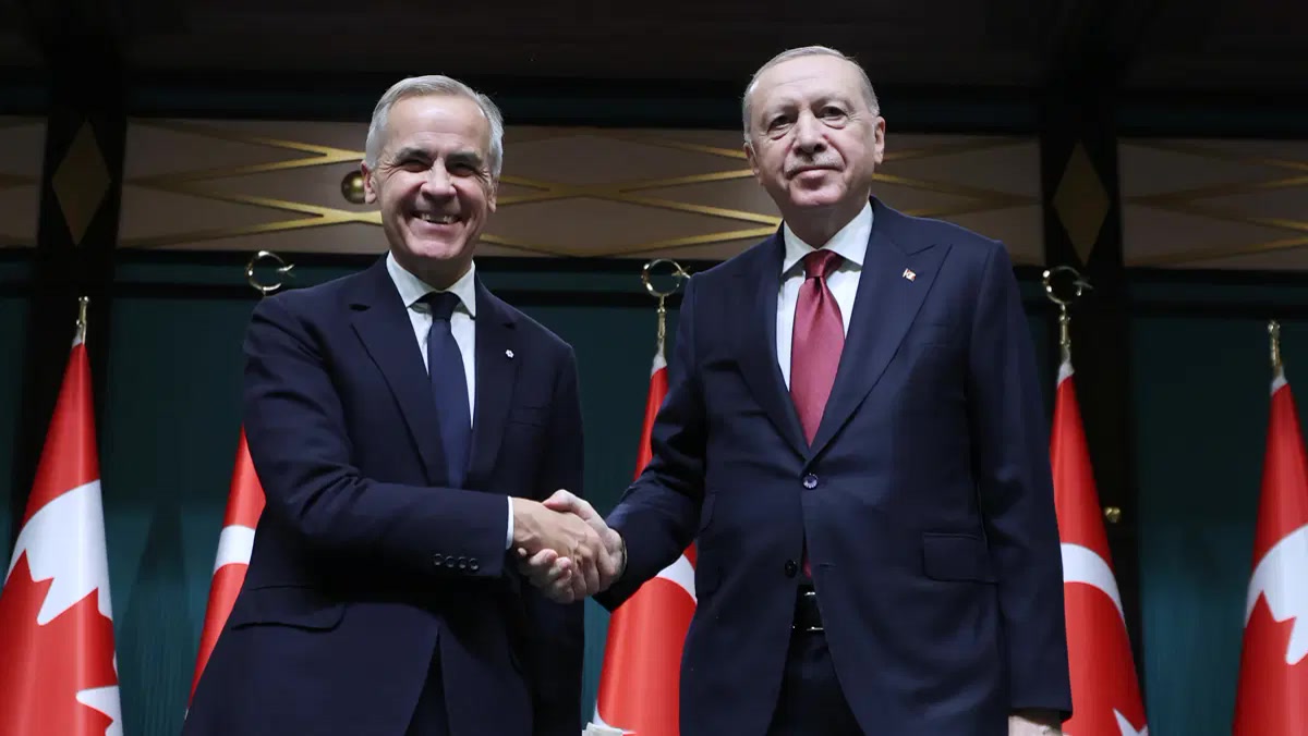 Ankara'da Kanada Başbakanı Mark Carney'ye Külliye'de 21 pare top atışı: Erdoğan'la imzalanan 3 belgenin içinde
