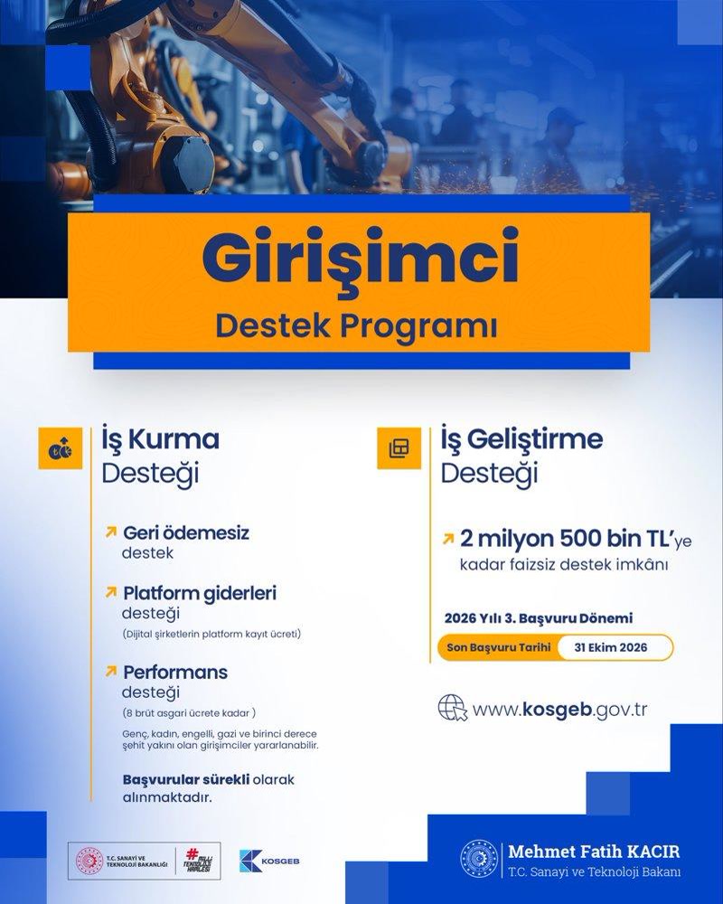 Ankara'da KOSGEB kasayı açtı: İş kurma desteği 31 bin 250 işletmeye gitti, girişimciyi bekleyen yeni çağrıda s