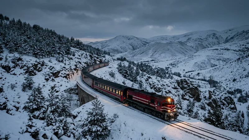Ankara'da Turistik Doğu Ekspresi biletleri için gün sayılıyor: Kars'a 70 seferlik kış yolculuğu 21 Aralık'ta b