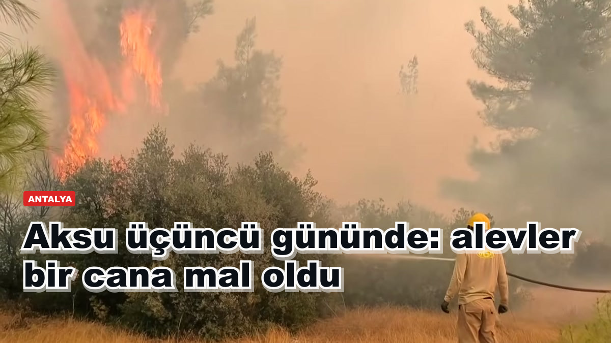 Aksu üçüncü gününde: alevler bir cana mal oldu