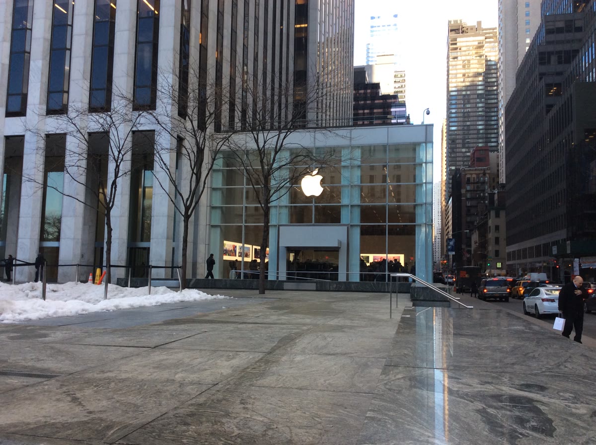 Apple mağazası dış cephe, gövdeye