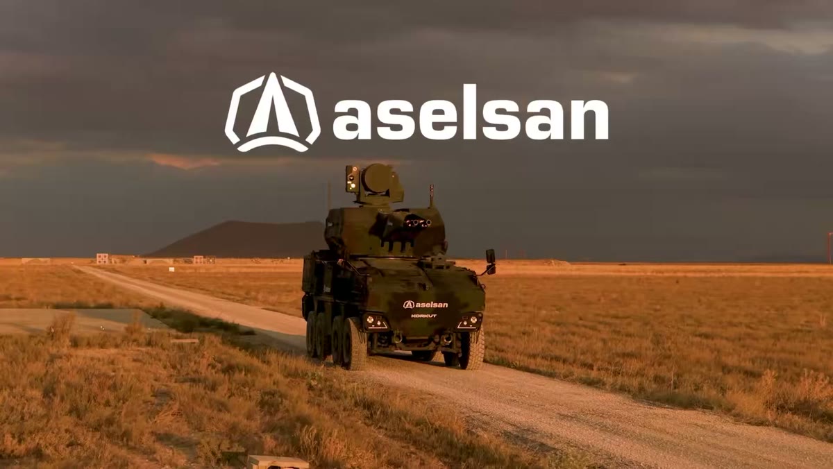 8x8 araca entegre ASELSAN KORKUT 35 hava savunma sistemi