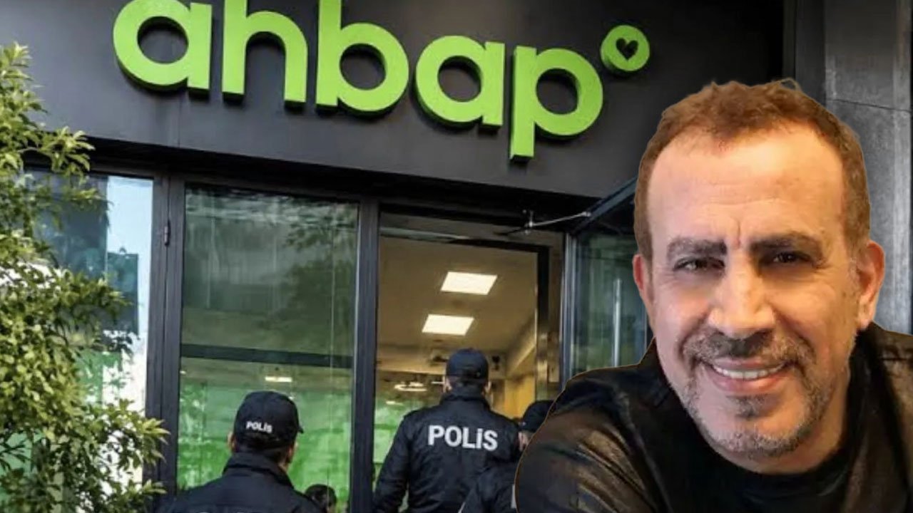 GÖVDE — AHBAP Derneği'nin gerçek tabelası/binası önünde polis operasyonu, üzerine Haluk Levent portresi bindirilmiş gerç