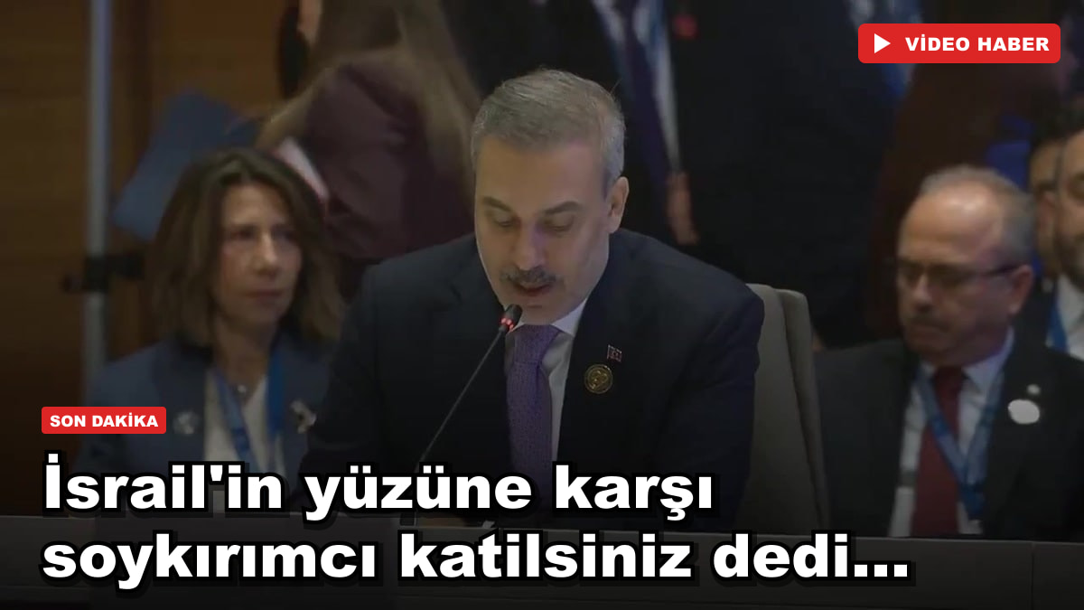 İsrail'in yüzüne karşı soykırımcı katilsiniz dedi...