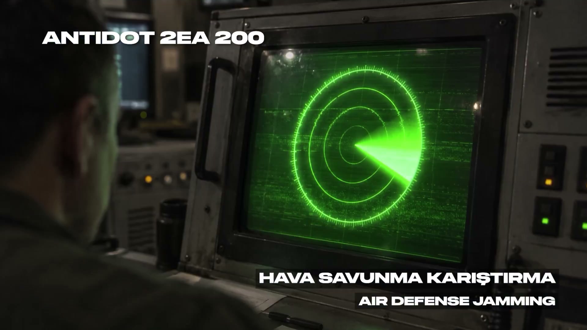 Operatör ekranında hava savunma radarının karıştırılması, ANTİDOT 2EA 200
