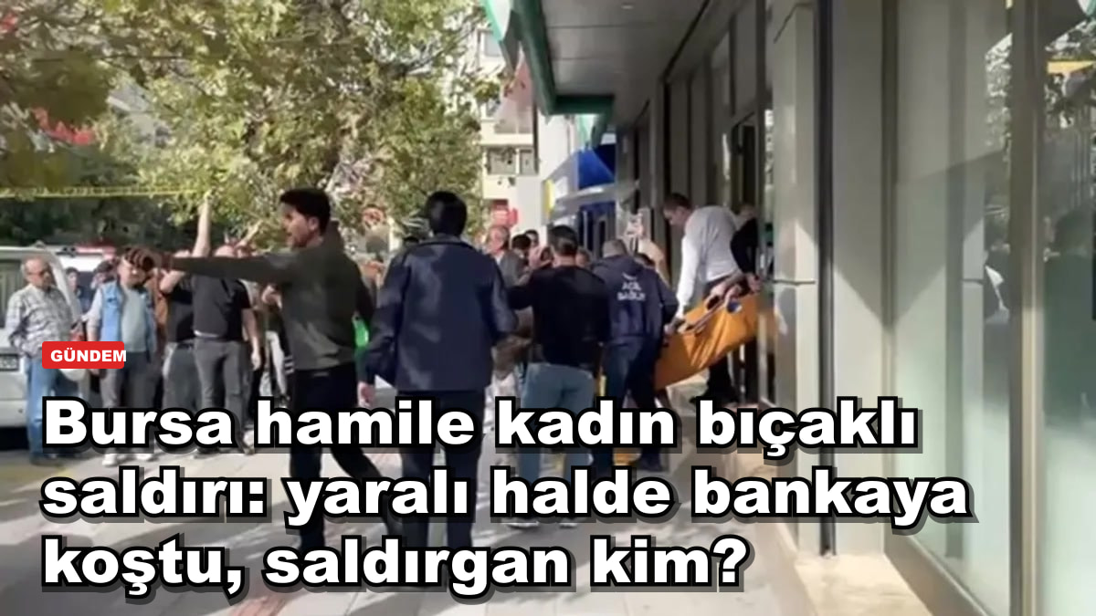 Bursa Gemlik'te 4 aylık hamile kadına bıçaklı saldırı: Yaralı halde bankaya koştu, saldırgan kim?