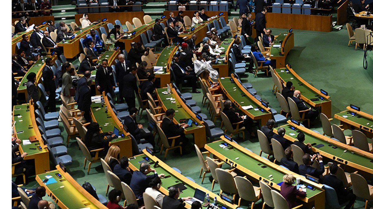 Cumhurbaşkanı Erdoğan BM 81. Genel Kurulu'nda kürsüde
