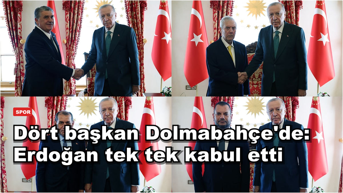Dört başkan Dolmabahçe'de: Erdoğan tek tek kabul etti