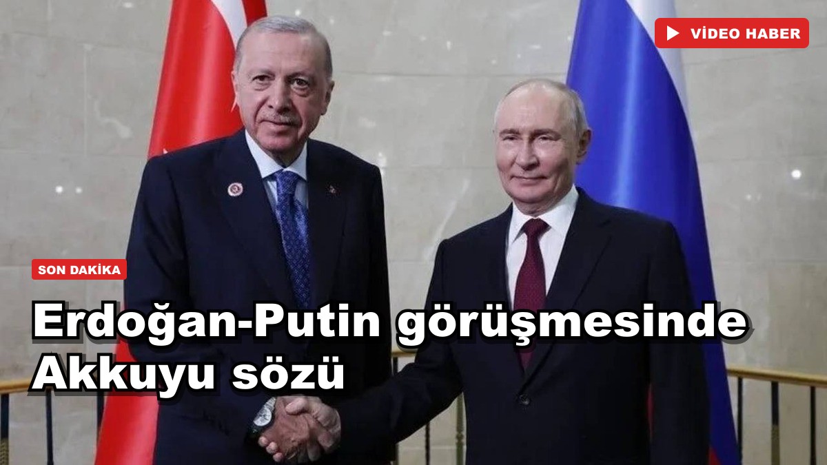 Erdoğan-Putin görüşmesinde Akkuyu sözü