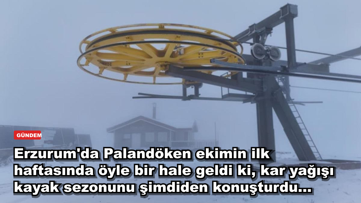 Erzurum'da Palandöken ekimin ilk haftasında öyle bir hale geldi ki, kar yağışı kayak sezonunu şimdiden konuşturdu...
