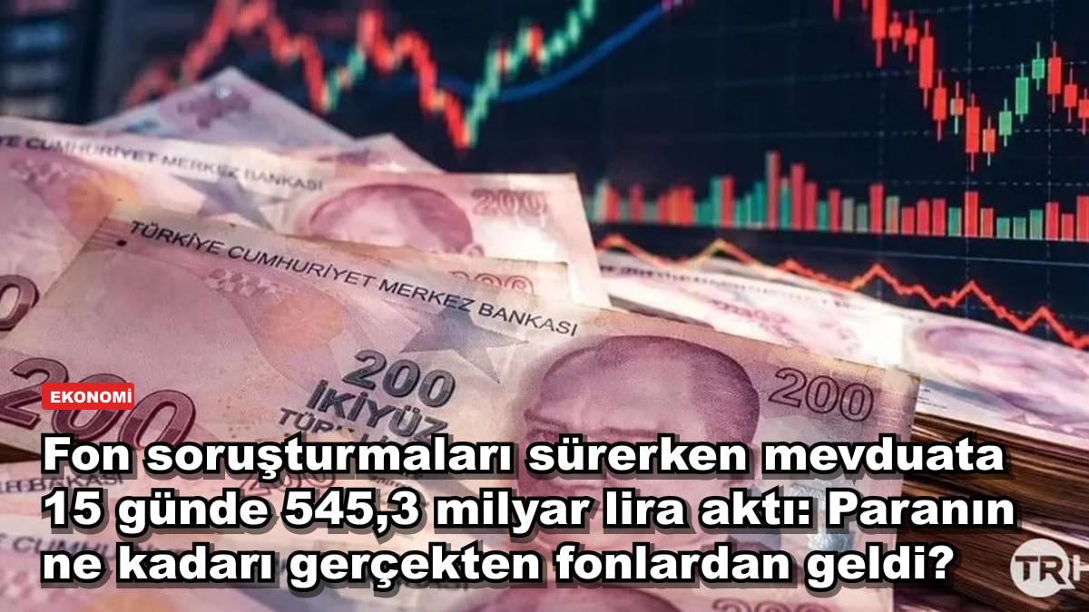 Fon soruşturmaları sürerken mevduata 15 günde 545,3 milyar lira aktı: Paranın ne kadarı gerçekten fonlardan geldi?