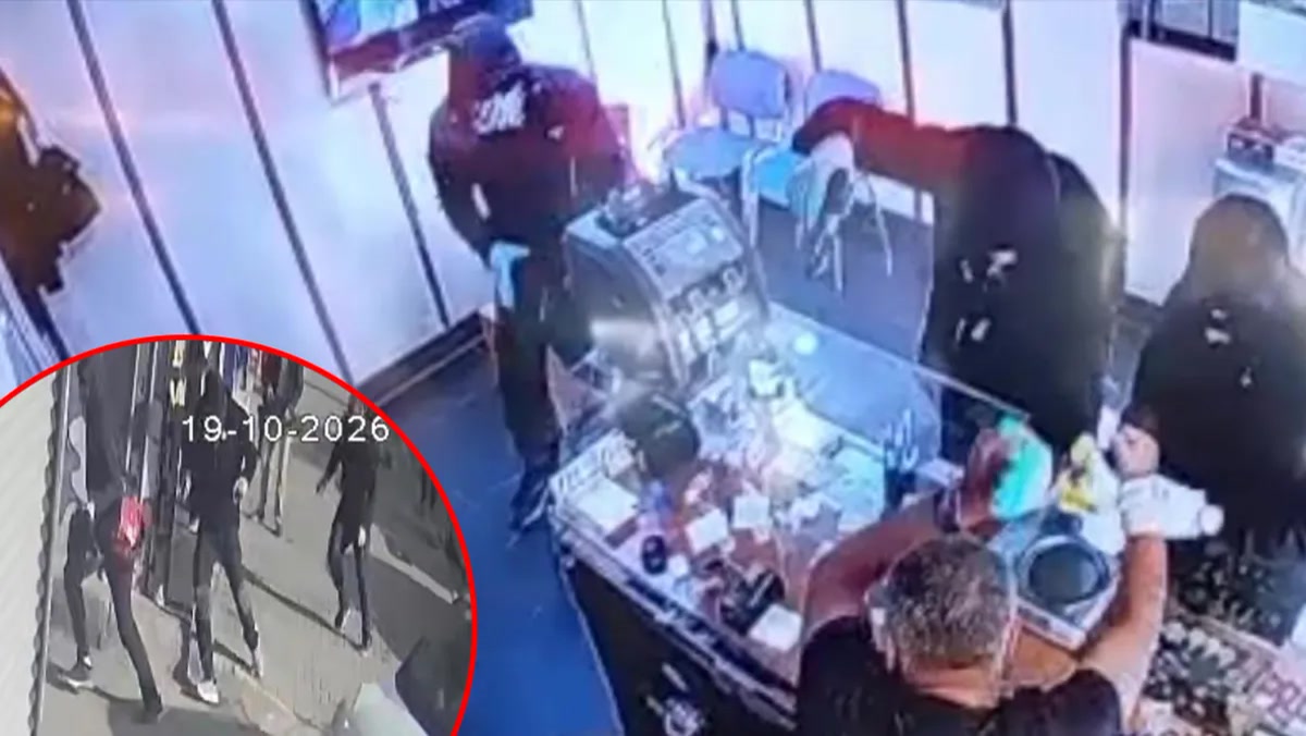 Gaziantep'te bir kuyumcuya öğlen vakti öyle bir baskın düzenlendi ki