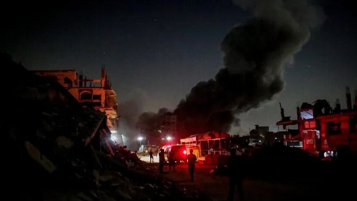 KAPAK — Star: İsrail'in 25 Eylül'de Gazze'ye düzenlediği saldırının fotoğrafı