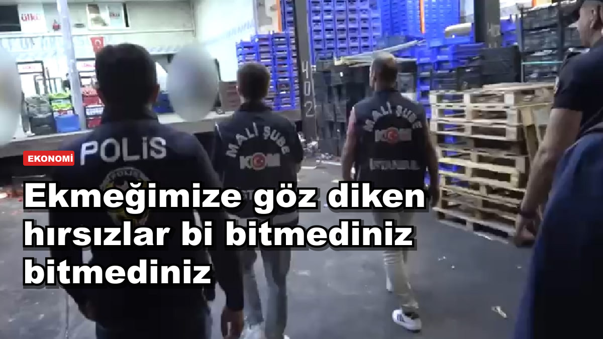 Ekmeğimize göz diken hırsızlar bi bitmediniz bitmediniz