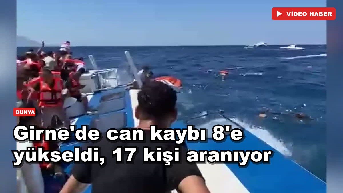 Girne'de feribot faciası: Can kaybı 8'e yükseldi, 17 kişi aranıyor