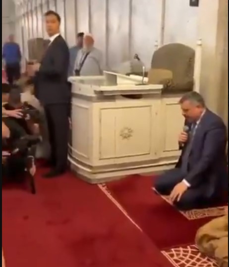 İçişleri Bakanı Mustafa Çiftçi, Şam'da Selçuki Camii'nde Kur'an-ı Kerim okudu