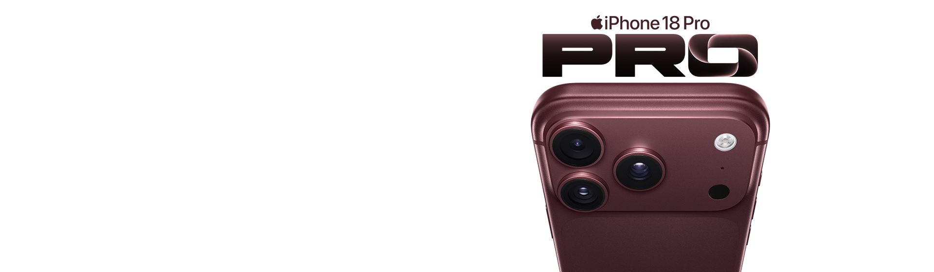 GÖVDE - Garanti BBVA'nın resmi sitesindeki iPhone Kirala kampanya bannerı (bordo iPhone 18 Pro kamera adası, 'iPhone 18