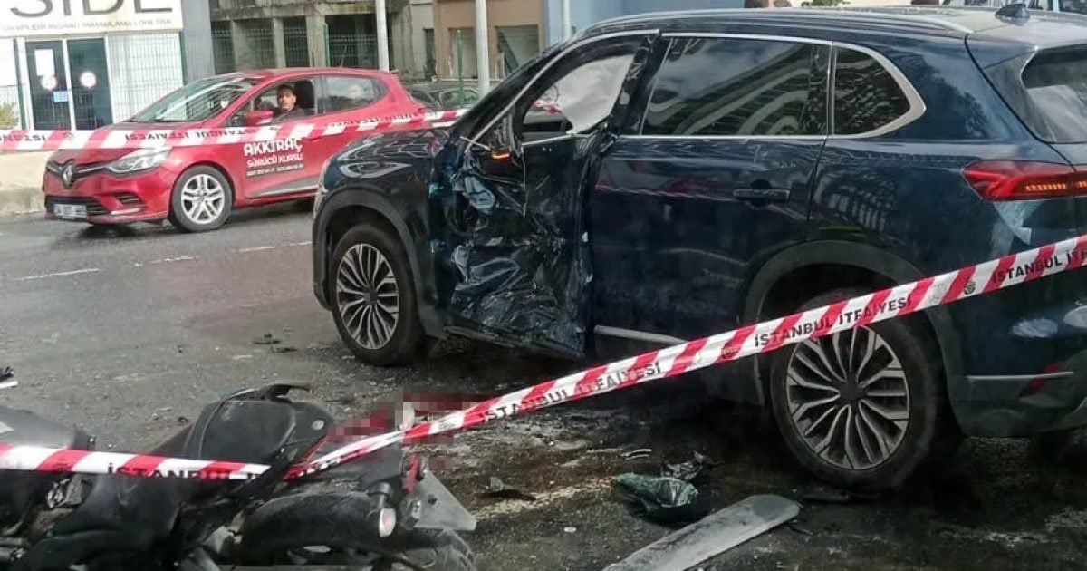 İstanbul Esenyurt'ta motosiklet kazası: Atatürk Bulvarı'nda otomobille çarpışan 19 yaşındaki Erşah Yıldırım iç