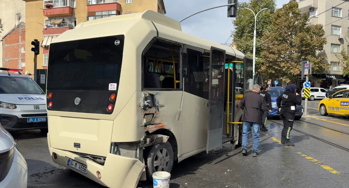İstanbul Güngören'de tramvay kazası: Abdi İpekçi Caddesi'nde minibüs raylara girdi, 4 yaralı var, görgü tanığı