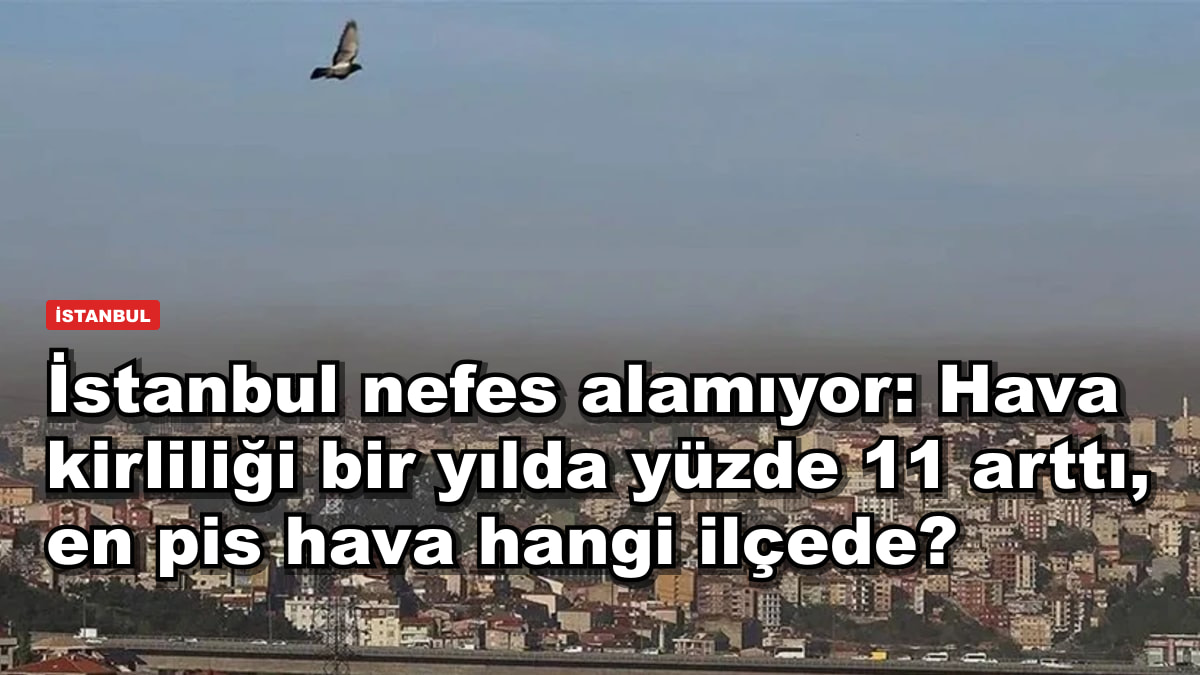 İstanbul nefes alamıyor: Hava kirliliği bir yılda yüzde 11 arttı, en pis hava hangi ilçede?