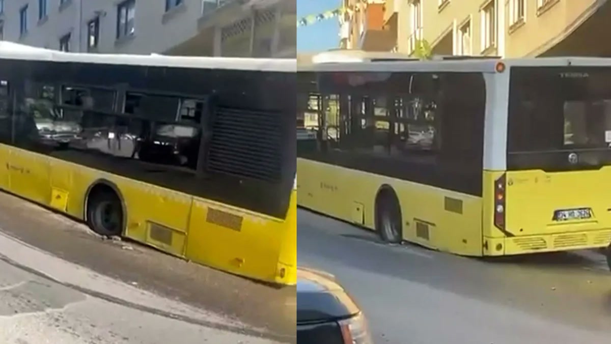İstanbul Maltepe'de yol çöktü, çukura düşen İETT otobüsü nasıl çıkarıldı?