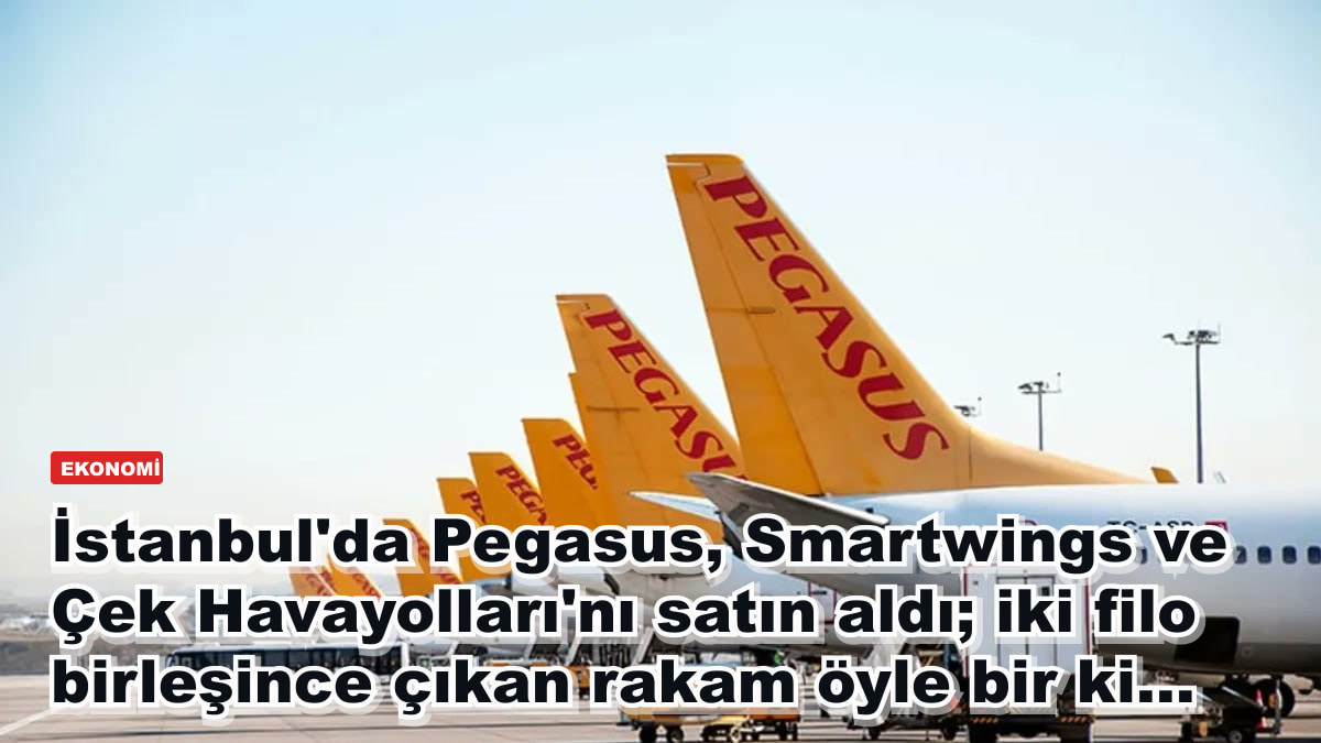 İstanbul'da Pegasus, Smartwings ve Çek Havayolları'nı satın aldı; iki filo birleşince çıkan rakam öyle bir ki...